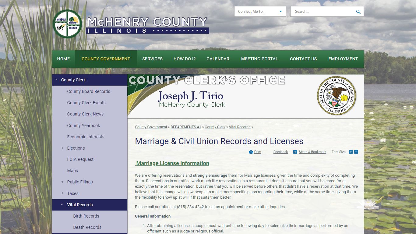 Marriage & Civil Union Records and Licenses | McHenry County, IL